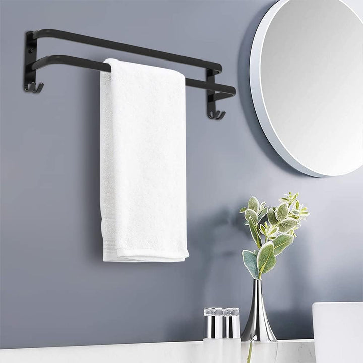 HONPHIER Handtuchhalter Bad 2 Tier Handtuchstange Badezimmer Aluminium Wand-handtuchhalter Handtuchh