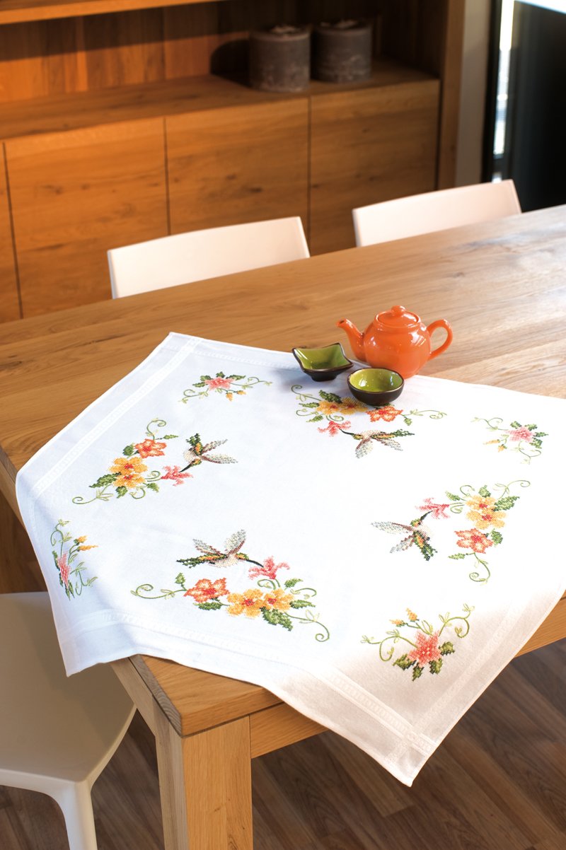 Vervaco Stickpackung/Tischdecke im vorgedruckten/vorgezeichneten Kreuzstich, Natur 40 x 2 x 20 cm, 4