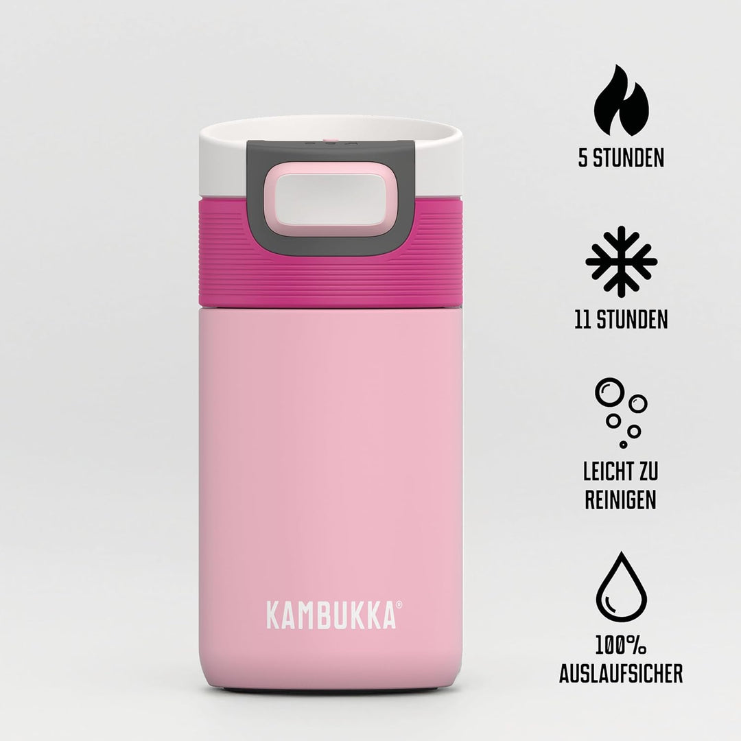 Kambukka Thermobecher 300ml - Kaffeebecher to go aus Edelstahl - Auslaufsicher & dicht - Isolierbech
