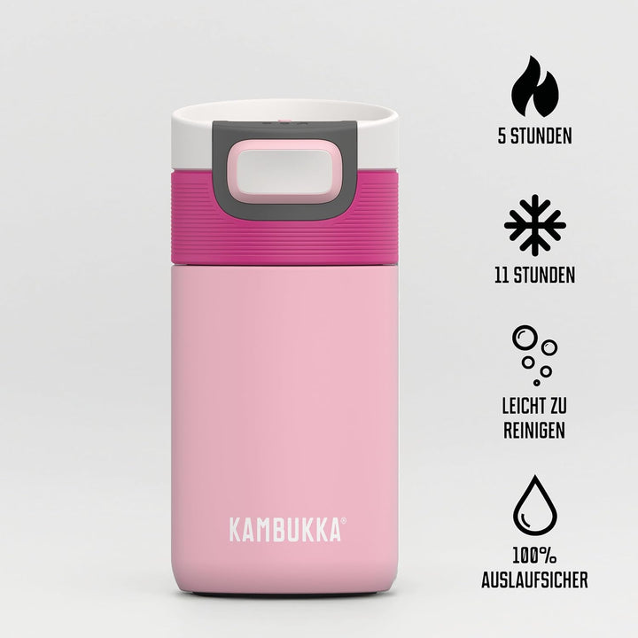 Kambukka Thermobecher 300ml - Kaffeebecher to go aus Edelstahl - Auslaufsicher & dicht - Isolierbech