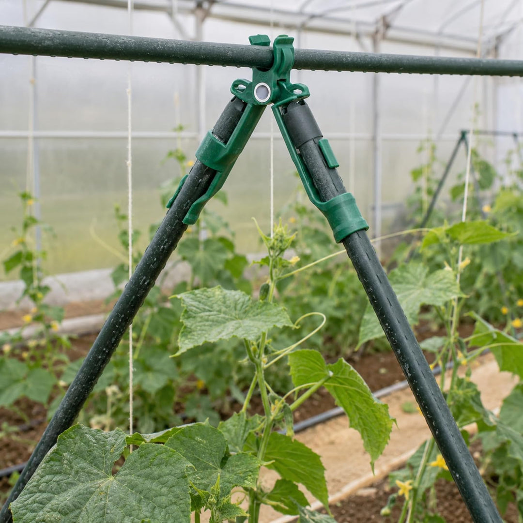 KADAX 18er Set Pflanzstab-Verbinder Ø 16 mm, Stabile Verbindung für Pflanzstäbe, Tomatenstäbe &amp; Rank