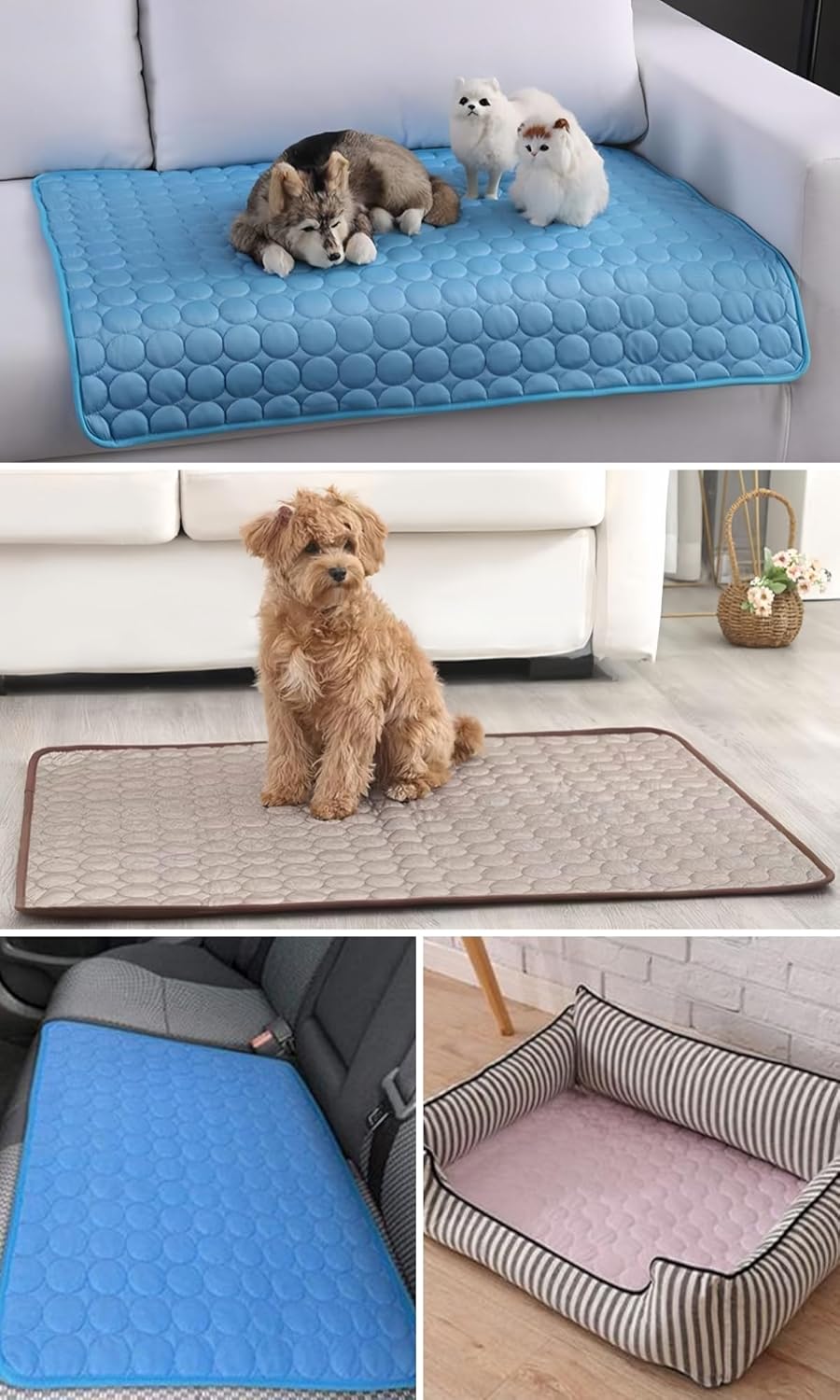 Kühlmatte Hunde, Selbstkühlende Hundematte, Kühldecke Katzen, Ungiftig Kühlkissen für Haustiere, Was