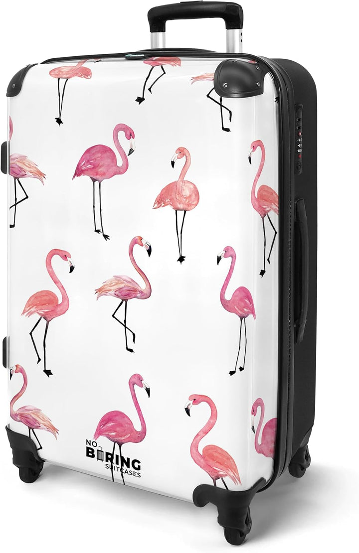 NoBoringSuitcases.com® Reisekoffer Kinderkoffer Mädchen Hartschalenkoffer Gross Trolley Gepäck Koffe