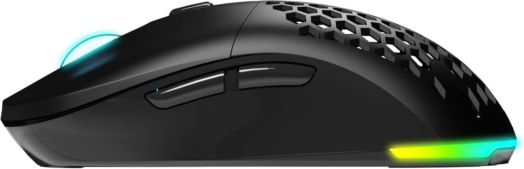 Newskill Arakne Elite Professionelle Gaming-Maus, RGB, 16.000 DPI, beidseitiges Design, seitliche Ta