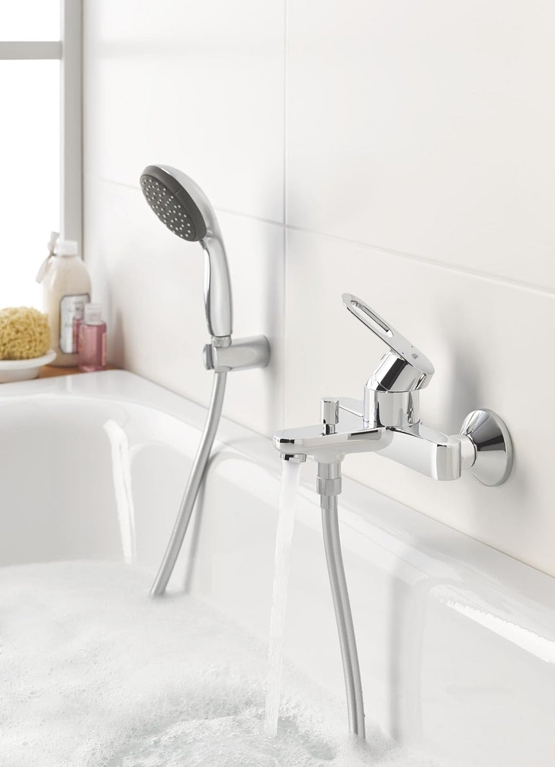 GROHE Vitalio Start 100 - Handbrause (wassersparend, 2 Strahlarten, universale Befestigung, robust),