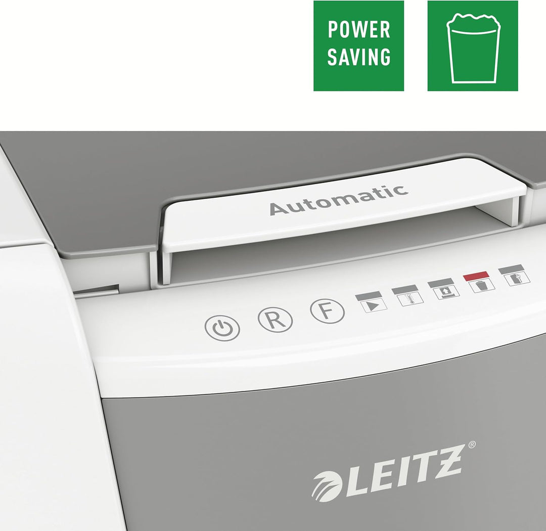 Leitz IQ Autofeed Small Office Partikelschnitt Automatischer Aktenvernichter P4, 100 Blatt, 34l-Abfa