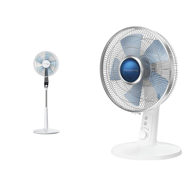 Rowenta VU5640 Standventilator Turbo Silence Extreme | 4 Geschwindigkeitsstufen Grau/Antrazit/Weiss