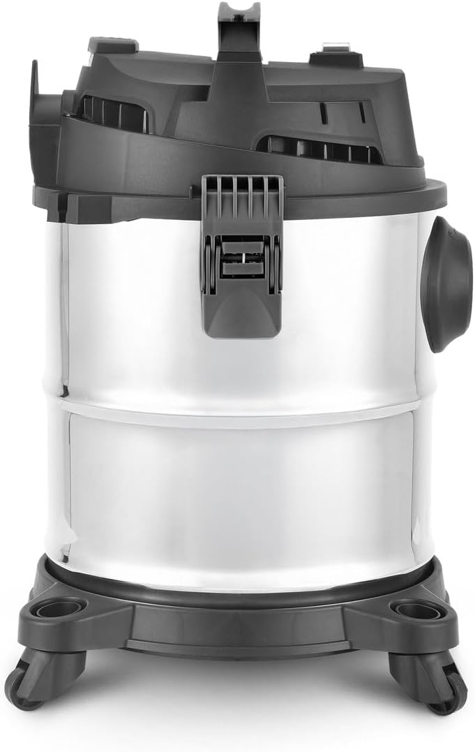 STAHLWERK Nass- und Trockensauger VCL-1200 ST – 1200 W Werkstattsauger mit 20 l Metallbehälter, Stau