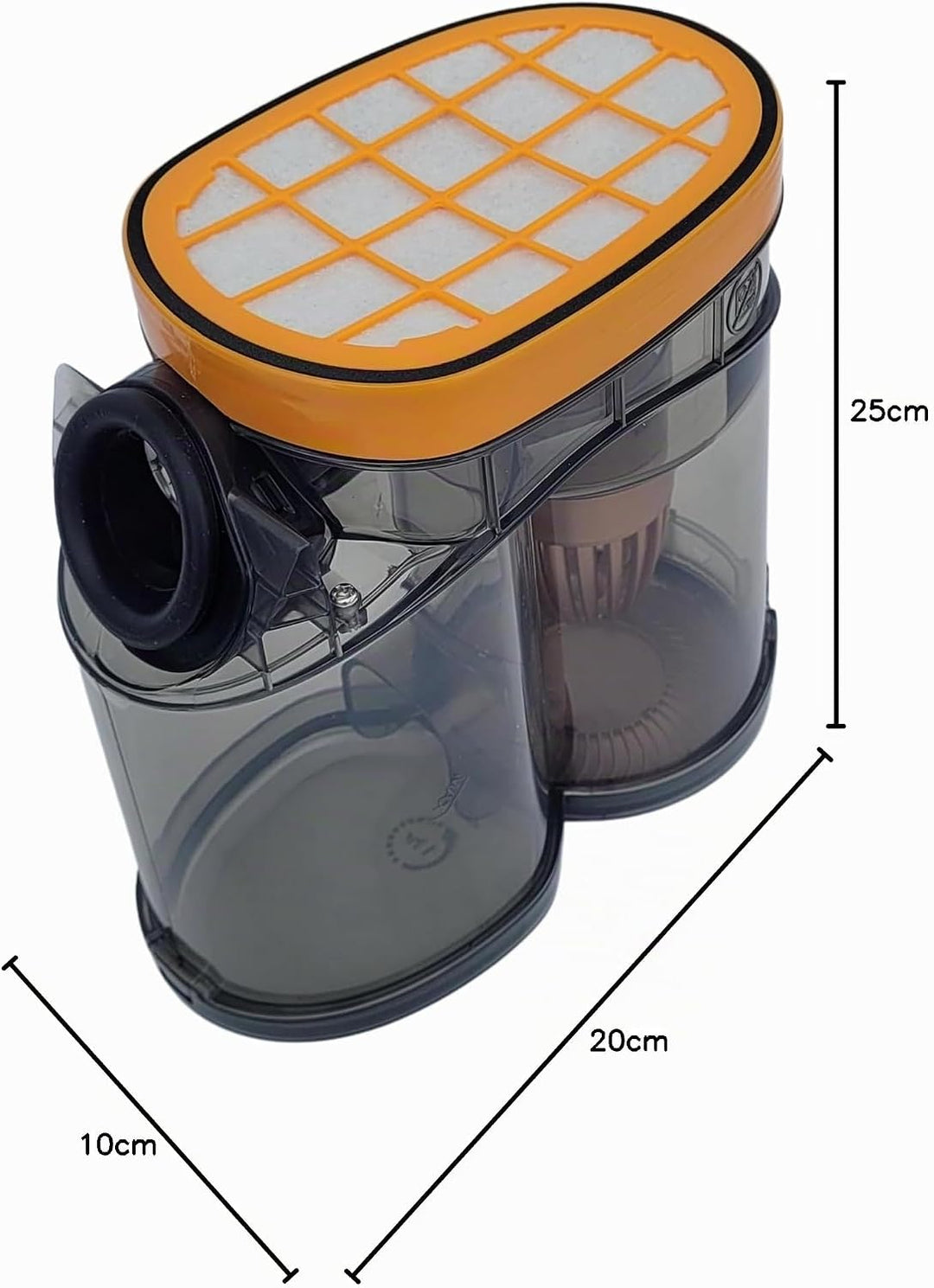 Staubbehälter, kompletter Auffangbehälter CP0681 + Filter für Philips Staubsauger SpeedPro Max, Spee