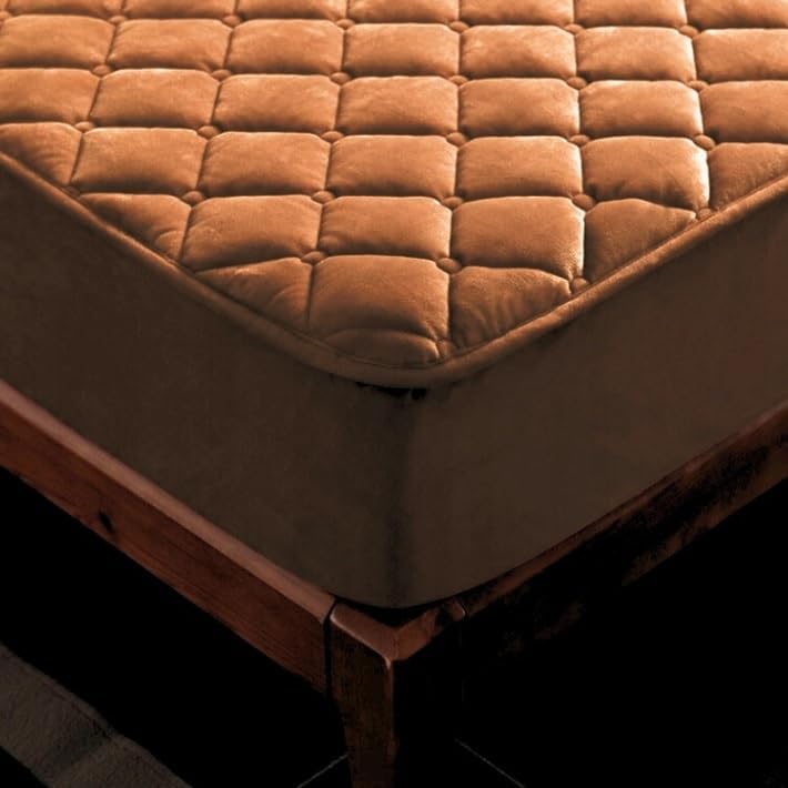 Matratzenbezug 160x200 cm Wasserdicht – Velours Matratzenschoner mit Rundumgummi, Elastisch, Atmungs