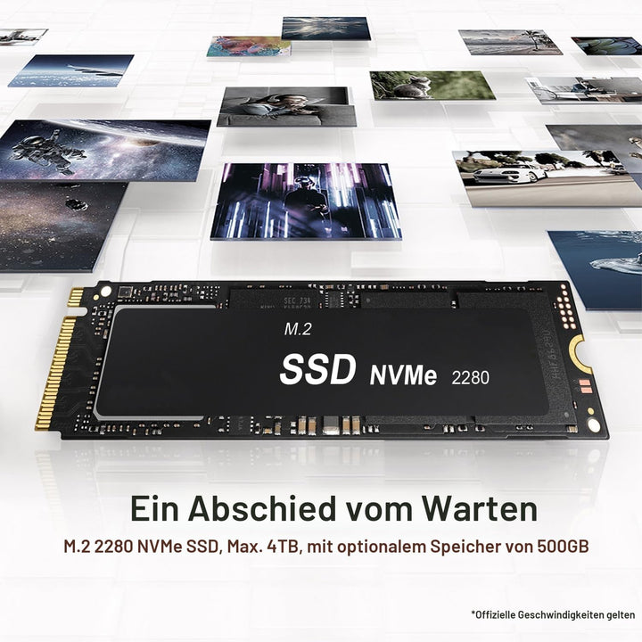 Beelink SER5 MAX Mini PC, AMD Ryzen 7 5800H, 8 Kerne, 16 Threads bis zu 4,4 GHz, 16 GB RAM, 500 GB S