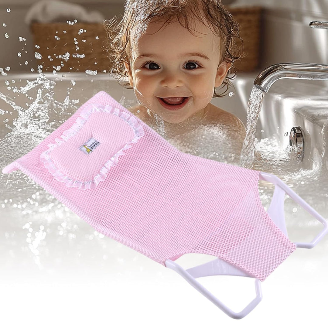 Baby-Badesitz-Stütznetz, Baby-Badewannen-Netzkissen, bequem, atmungsaktiv, Neugeborenen-Duschbademat