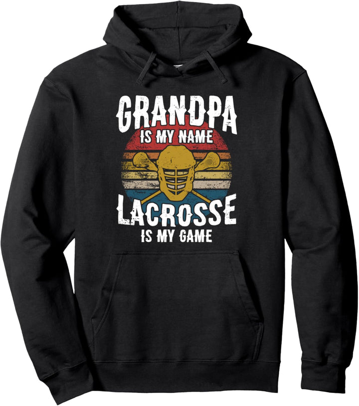 Lustiger Lacrosse Spruch Opa Grossvater Opi Enkel Grosseltern Pullover Hoodie