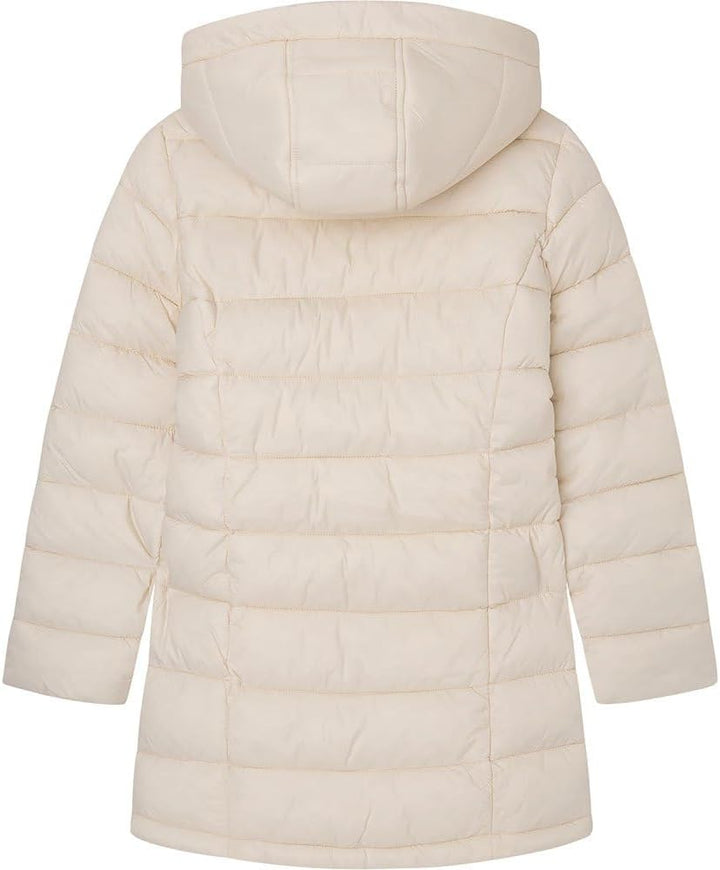 Pepe Jeans Mädchen Simone Long Jacket 14 Jahre White (Mousse), 14 Jahre White (Mousse)