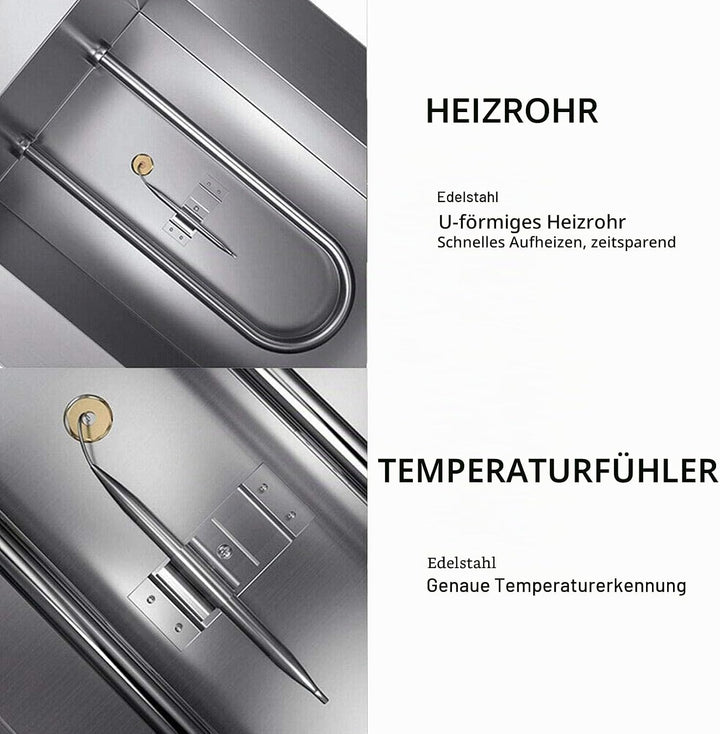 Elektrischer Wasserbad, für Schokolade, Wasserbad, Edelstahl, Kapazität 6 l, 2 Tanks, für den gewerb