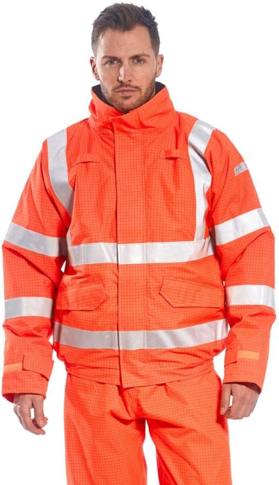 Bizflame Hi-Vis Bomber Jacket, colorYellow talla Large L Gelb, L gelb