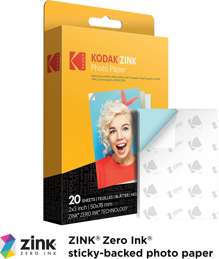 KODAK Step Drucker, Kabelloser mobiler Fotodrucker mit ZINK-Technik und gratis KODAK App für iOS und
