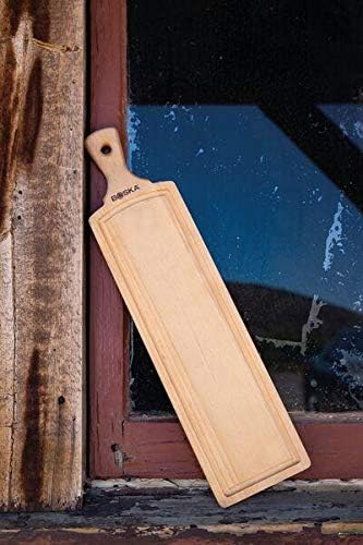 Boska Servierbrett Amigo L holz, Schneidebrett Holz, Holzbrett Küche Gross, Frühstücksbrettchen Holz