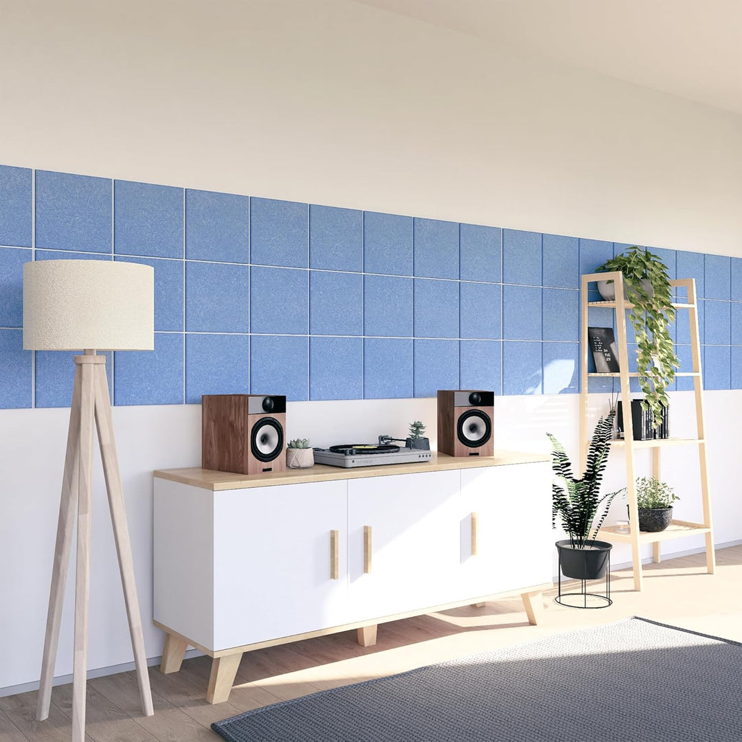 vilz 12 Stück Schallabsorber Panel Akustik aus recyceltem Filz - Akustikplatten Schalldämmung 250x25