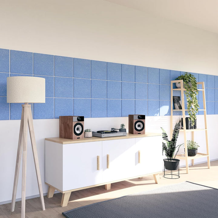 vilz 12 Stück Schallabsorber Panel Akustik aus recyceltem Filz - Akustikplatten Schalldämmung 250x25