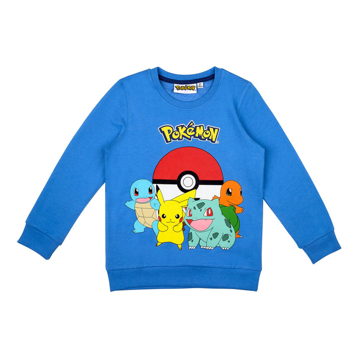 Pokemon Kapuenpullover Pullover Hoody Hoodi Junge Mädchen Design Pikachu 152 Blau, 152 Blau