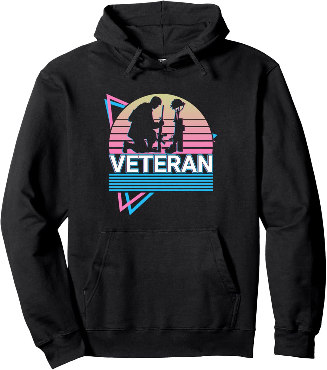 Veteran US Army US Soldat Retro Pullover Hoodie