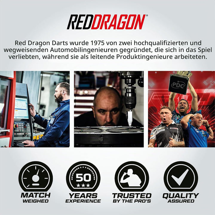 RED DRAGON Peter Wright Snakebite Mamba 2: 22g oder 24g Tungsten Darts mit Flights und Schäfte 22.0