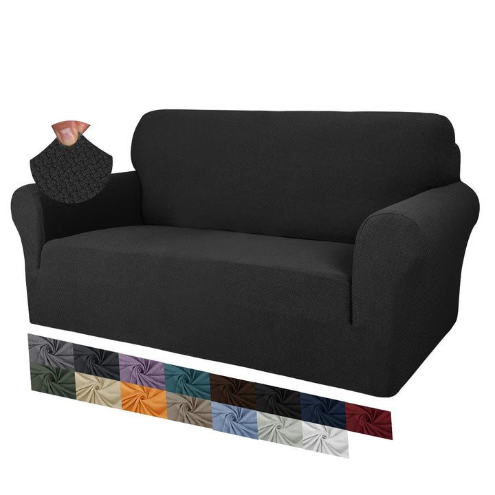 MAXIJIN Creative Jacquard Couchbezüge für 2-Sitzer, Super Stretch rutschfeste Liebessitz Sofabezug f