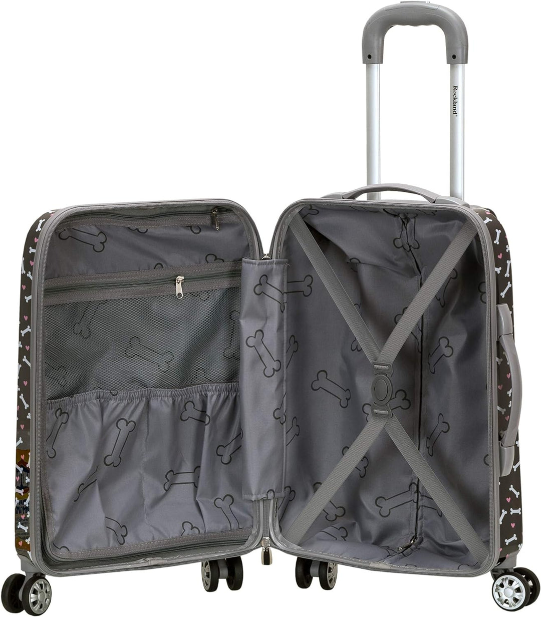 Rockland Vision Hartschalen-Trolley, Sortiert/Mehrfarbig, Carry-On 20-Inch, Vision Hardside Spinner