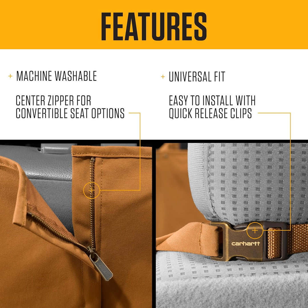 Carhartt Universell passgenaue Nylon-Hängematte für Haustiere, Autositzschutz, Hunde-Rücksitzbezug,