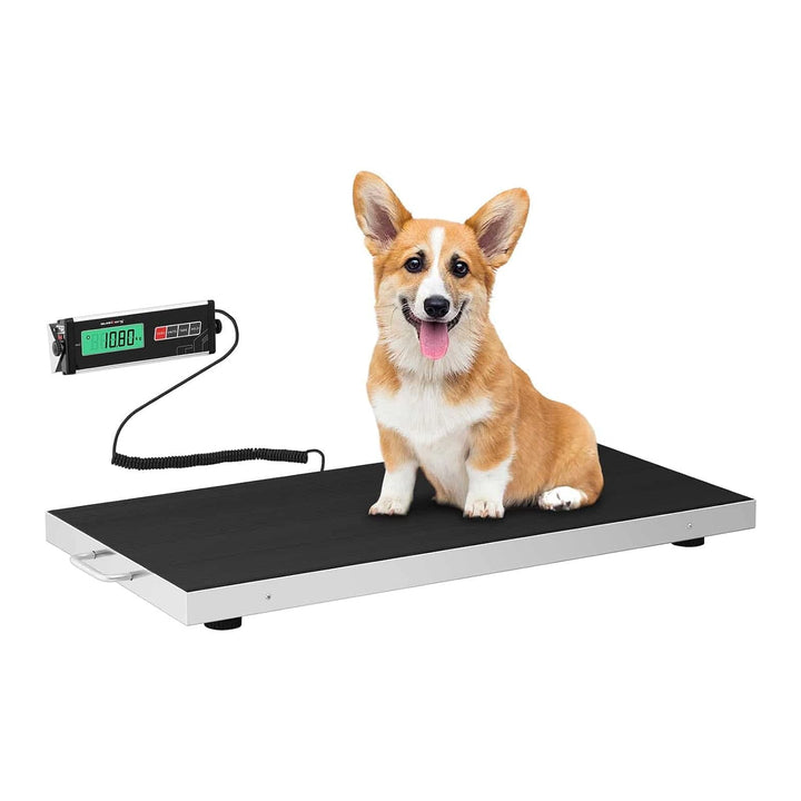 Steinberg Systems SBS-PS-150 Bodenwaage 150 kg / 50 g Antirutschmatte LCD Tierwaage Industriewaage