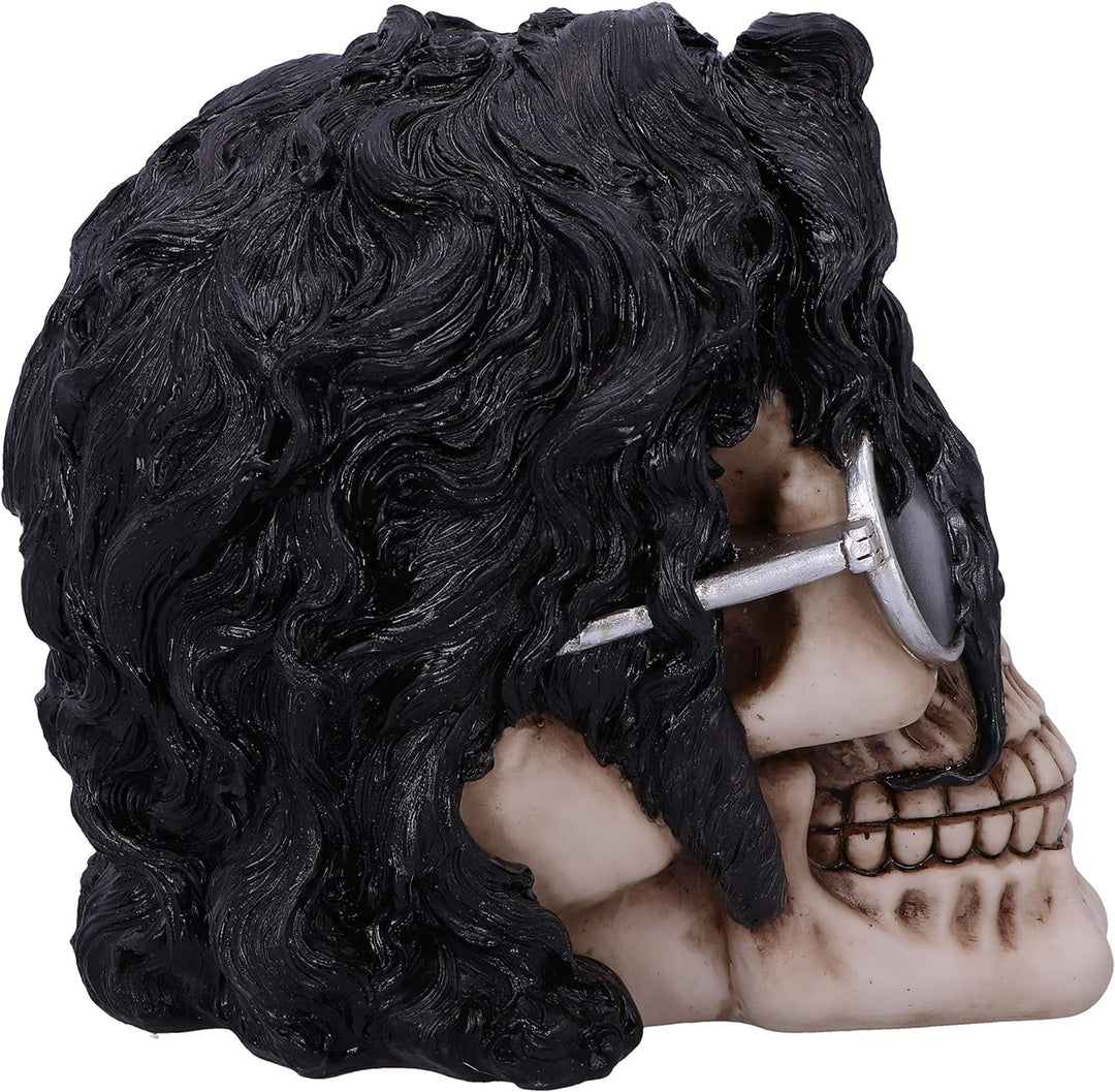 Nemesis Now Bad Michael Jackson King of Pop inspirierter Totenkopf, Schwarz, 16.5cm
