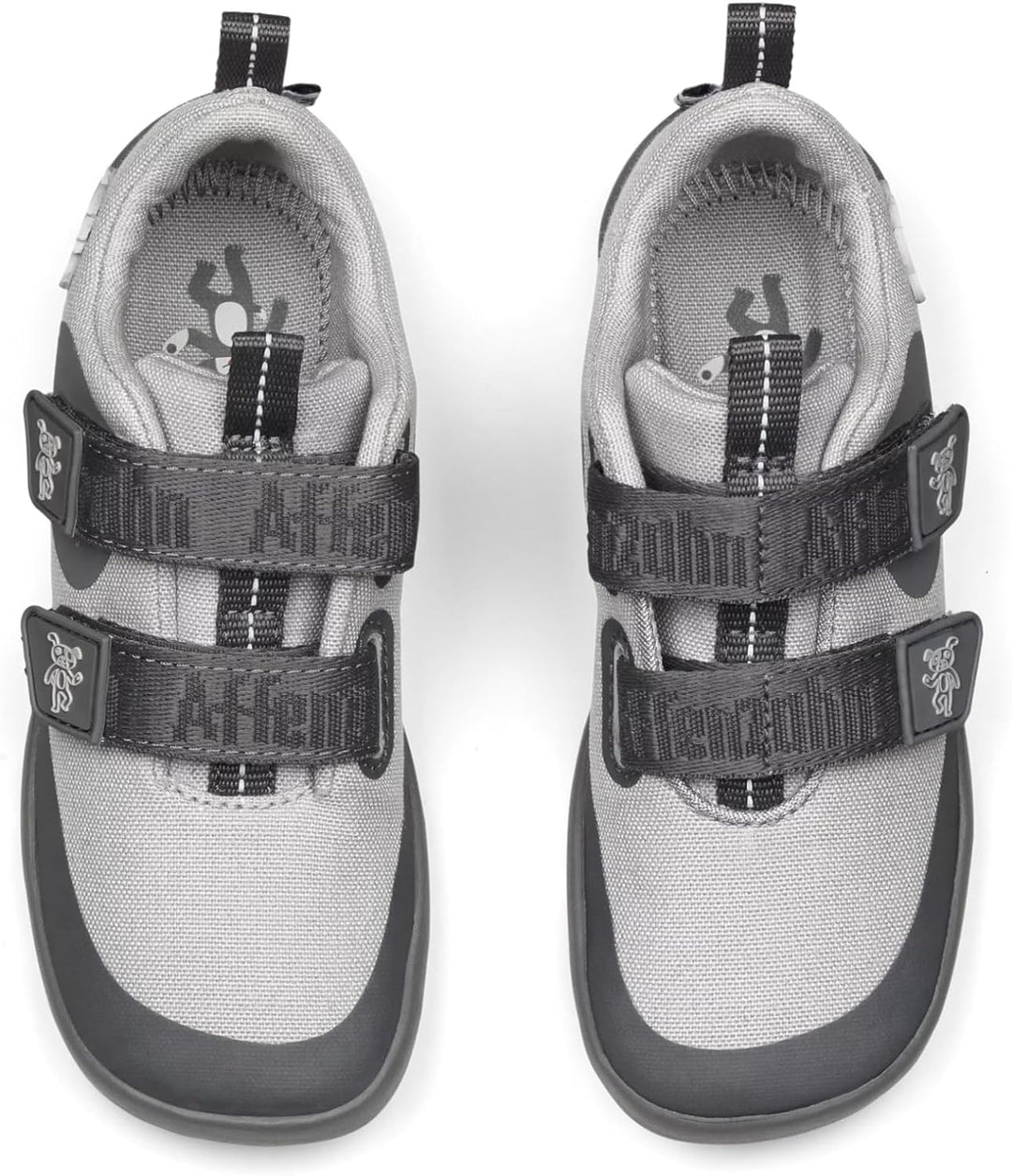 Affenzahn Barfussschuh Baumwolle Lucky Klettverschluss Vegan rutschfest Flexibel Reflektierend für d
