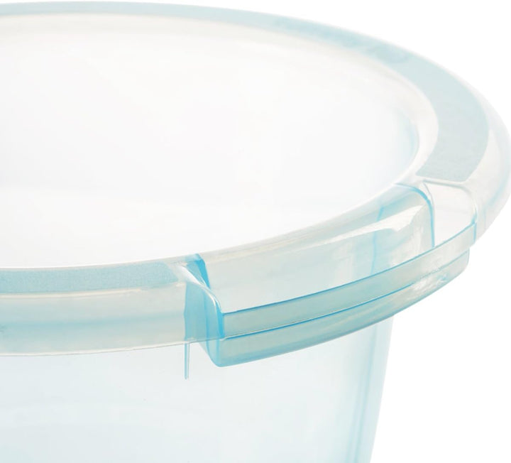 tummy tub das Original - Badeeimer kippsicher, rutschfest und schadstofffrei, blau, für Kleinkinder