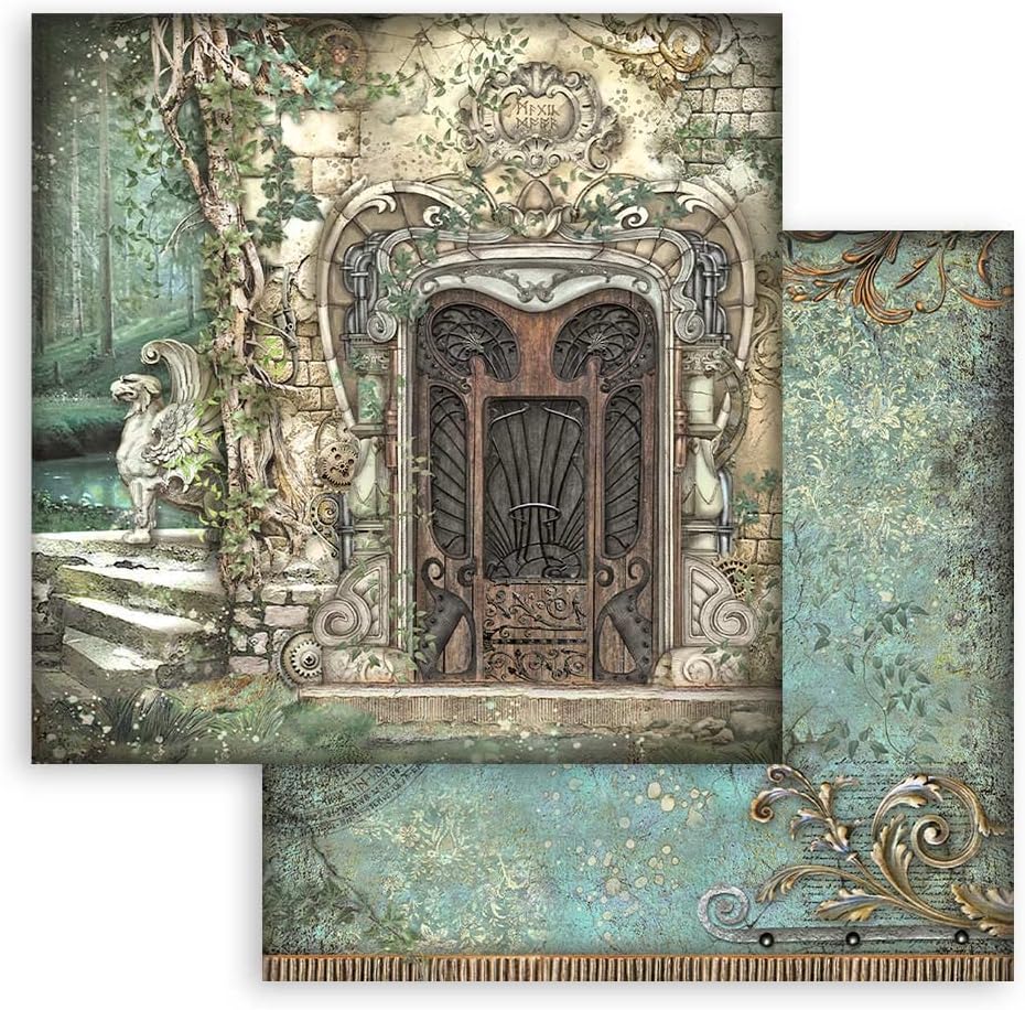 Scrapbooking Pad 10 Sheets CM 30.5x30.5 (12 "X12") - Magic Forest Magic Forest 12" x 12", Magic Fore