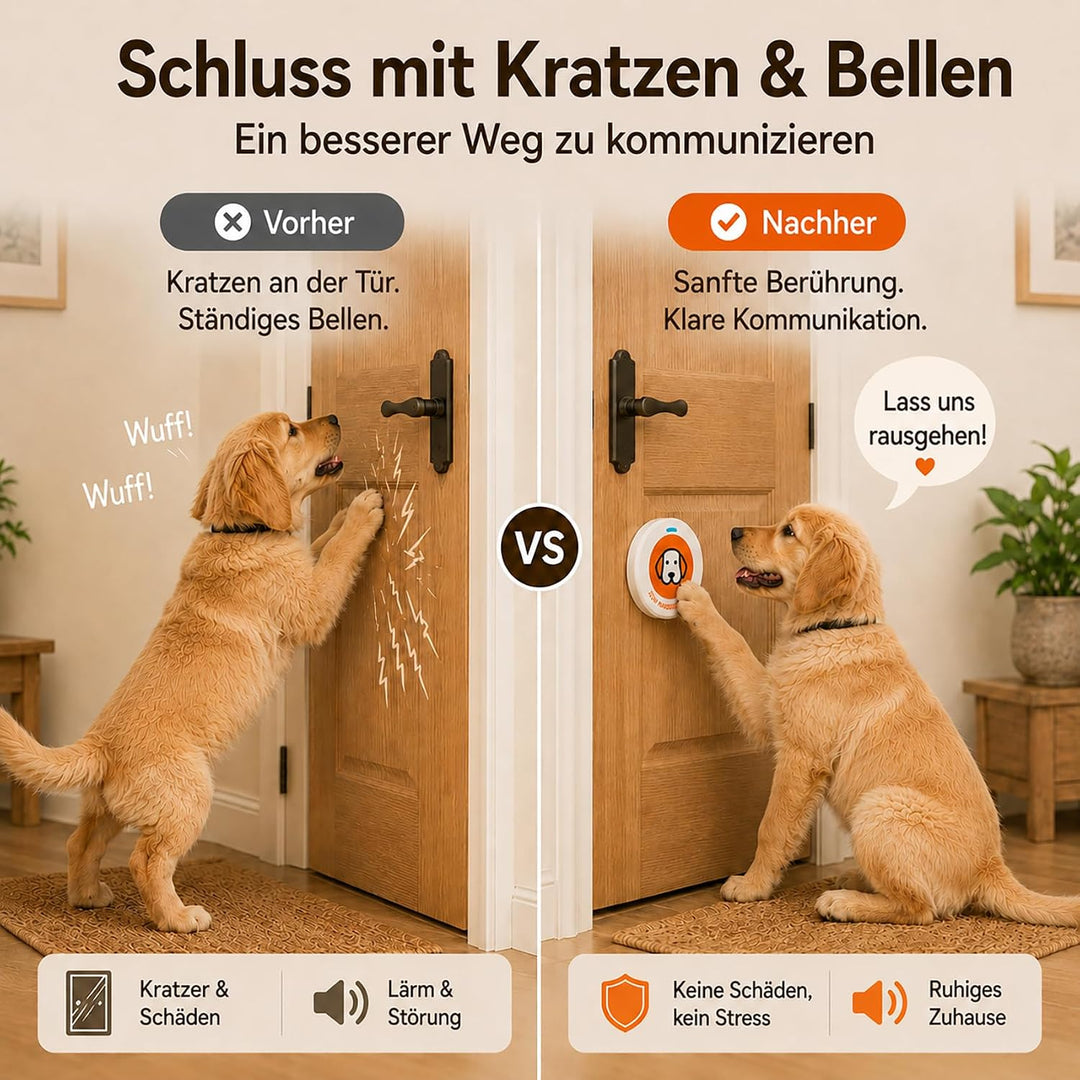 ChunHee Aufnahmeversion Katzenklingel/Hundeklingel Buzzer Hund Haustier Türglocken Sensor Berührt Wa