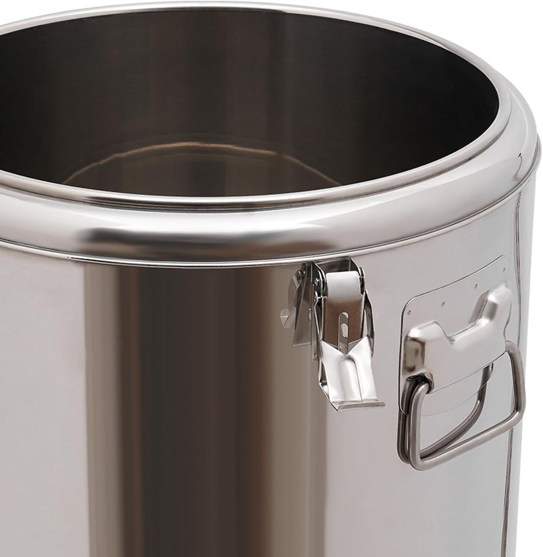 Thermobehälter, 32L Edelstahl Isoliert Eimer, Versiegelter isolierter Suppenbehälter mit Deckel und