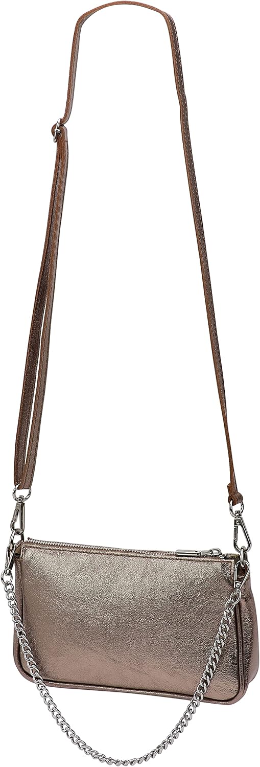 SH Leder Echtleder Schultertasche Umhängetasche Handtaschen Clutch kleine Tasche Abendtasche 23x13cm