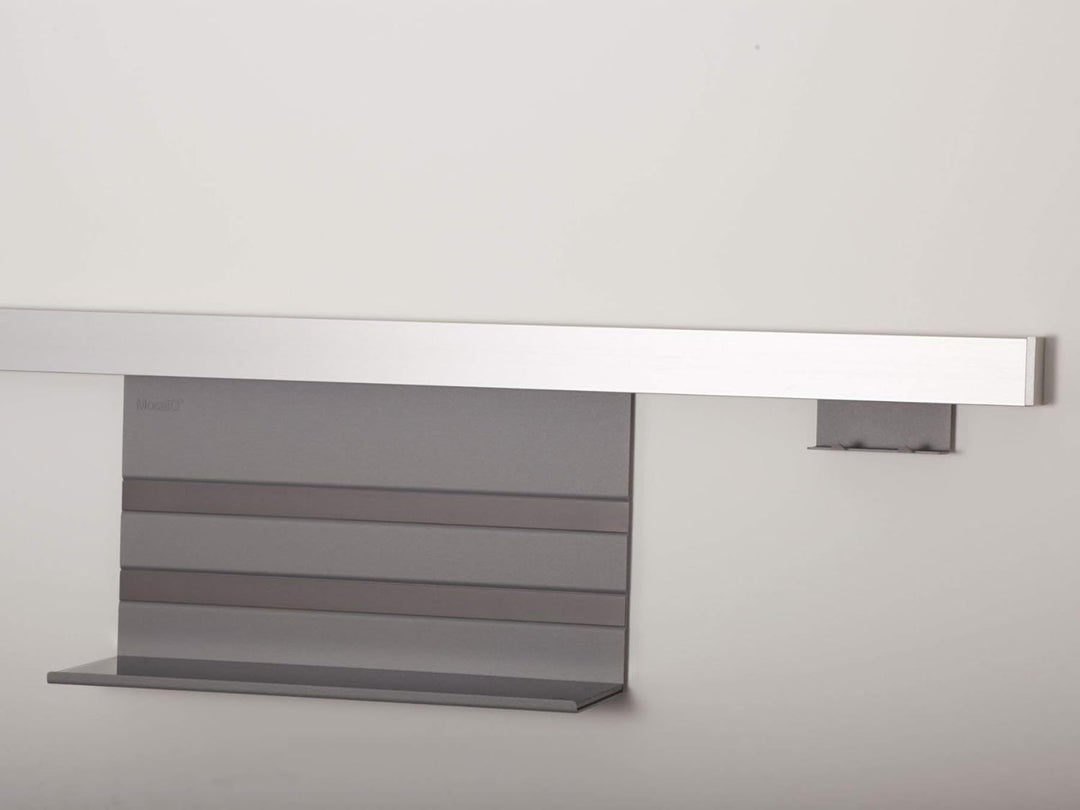 Linero MosaiQ Starterset Profilleiste 1200 mm + Universalablage + 2er Hakenleiste Titangrau exklusiv