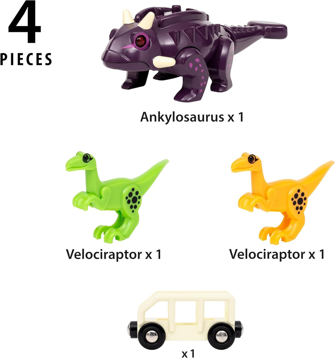 BRIO World – 36082 Dinosaurier Ankylosaurus | Zug & Dinosaurier-Spielset für Kinder ab 3 Jahren