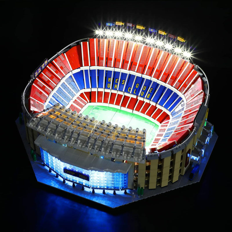 GEAMENT LED Licht-Set Kompatibel mit Lego Camp NOU - FC Barcelona - Beleuchtungsset für Creator 1028