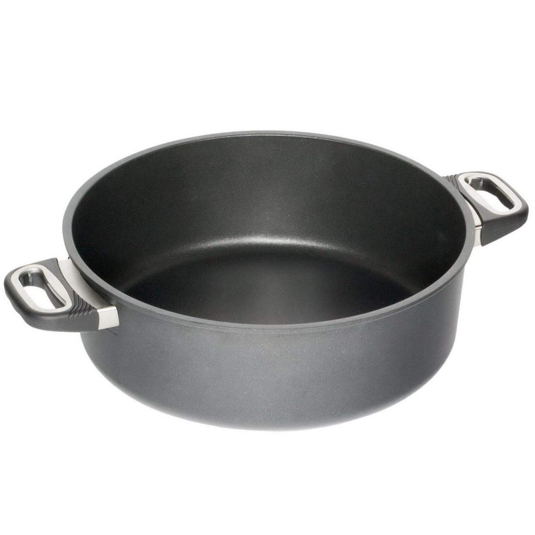 AMT Gastroguss Bratentopf 32 cm Ø, 12 cm hoch, induktionsgeeignet, Lotan® Antihaft-Veredelung, Gussp