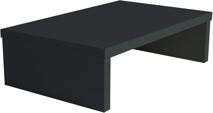 Henor Monitorständer TV-Bildschirmerhöhung in FSC® Holz 42 x 26.5 x 12 cm. Unterstützt 50 kg Graphit