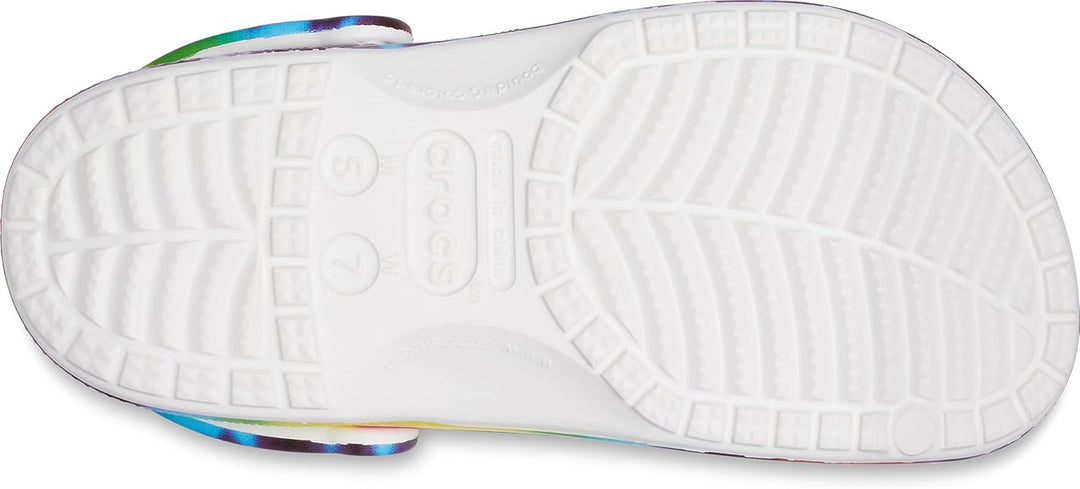 Crocs Unisex Baya Graphic Clog 39/40 EU Multi Tie Dye, 39/40 EU Multi Tie Dye