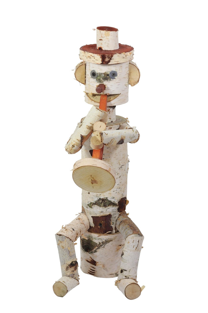 Holzfigur für Garten aus Birke R 55cm Gartenschmuck