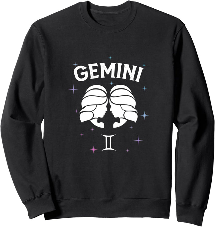 Lustiges Horoskop Zwillinge Symbol Sternzeichen Kostüm Sweatshirt