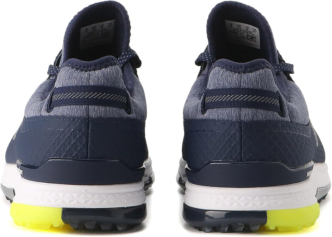 PUMA Proadapt Alphacat Herren Golfschuh 41.5 EU Peacoat Puma Silver Safety Yellow, 41.5 EU Peacoat P