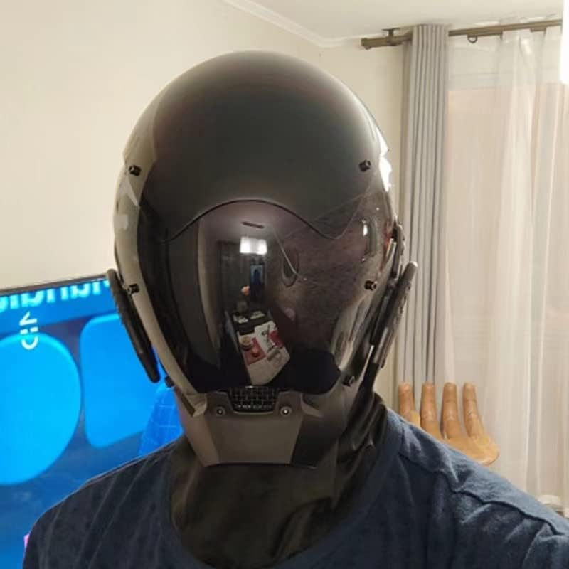 Cyberpunk Maske, Futuristische Techwear Maske Coole Cyber Maske, Halloween Cosplay Kostüm Maske