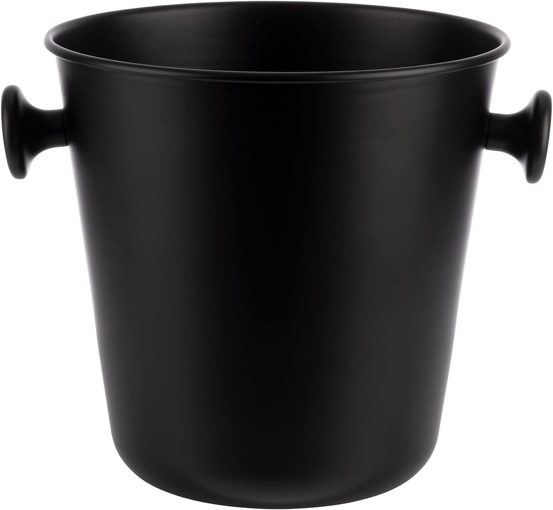APS 36117 Wein-/Sektkühler, Aluminum, Ø 27 cm, Höhe 24 cm, Fassungsvermögen 8 Liter Schwarz 8 Liter,