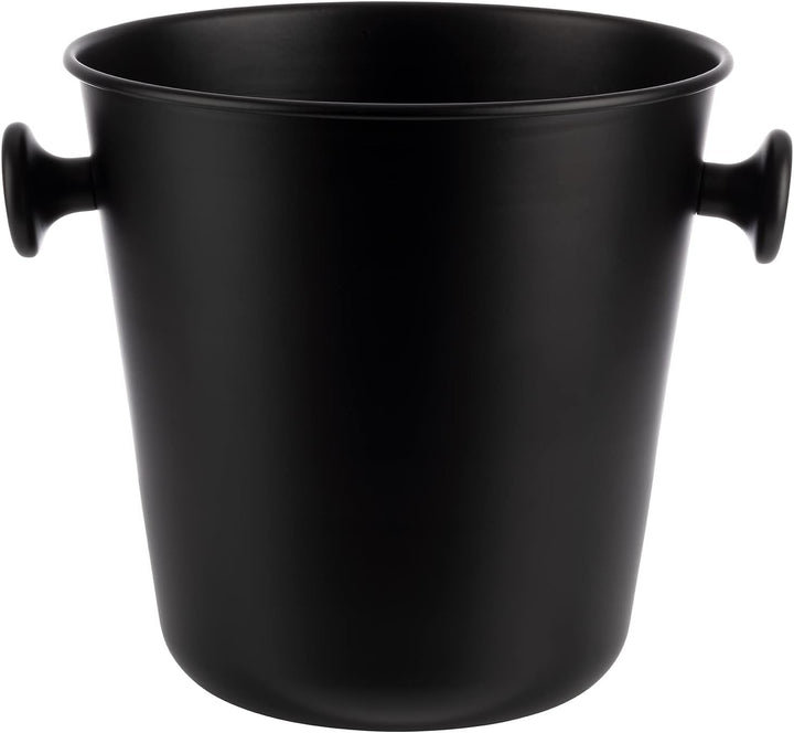 APS 36117 Wein-/Sektkühler, Aluminum, Ø 27 cm, Höhe 24 cm, Fassungsvermögen 8 Liter Schwarz 8 Liter,